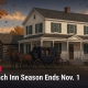Fostoria News Vintage stagecoach in front of a historic Ohio inn during fall.